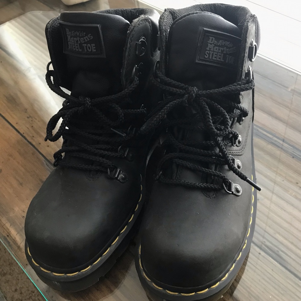 Dr. Marten STEEL TOE boots Size 8